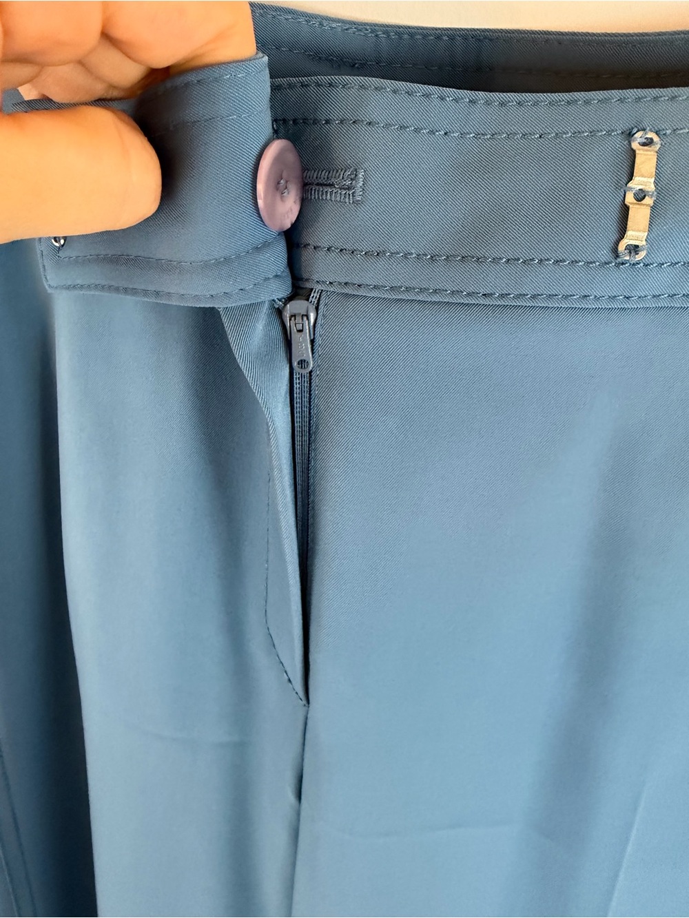 She’s Miss Blue Tailored Straight Leg Trousers Pants Size 66 - Picture 7 of 8